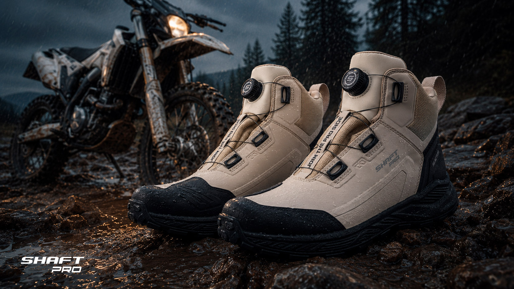 Botas para motociclista Shaft Pro Reactor de alto rendimiento.